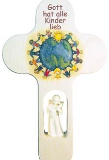 Kreuz Schutzengel Gott hat hat alle Kinder lieb