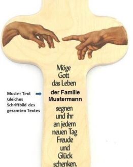 Kreuz mit Familien Name