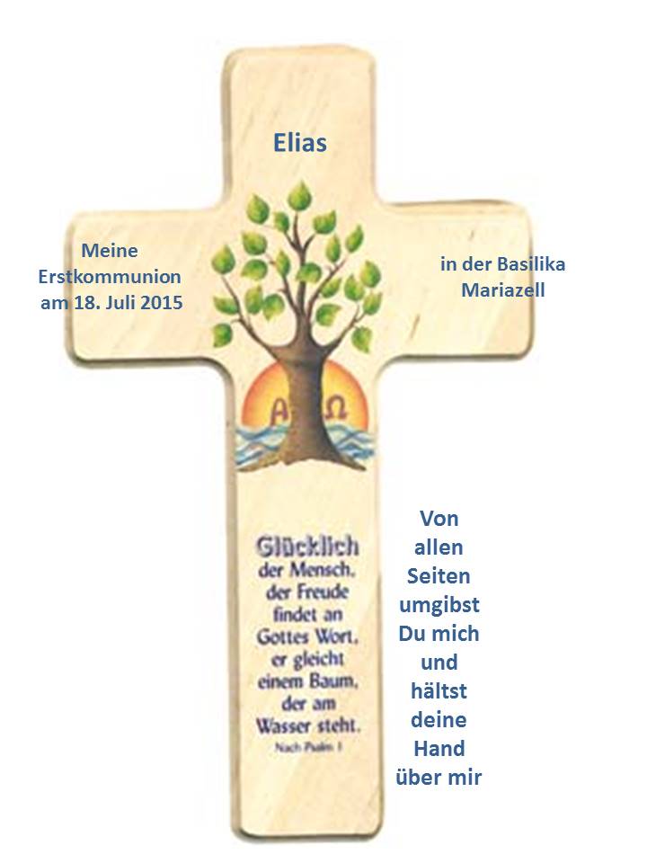 Kreuz zur Erstkommunion Personifiziert Motiv Taube