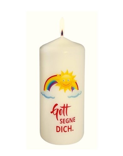 Kerze Regenbogen Sonne 888214